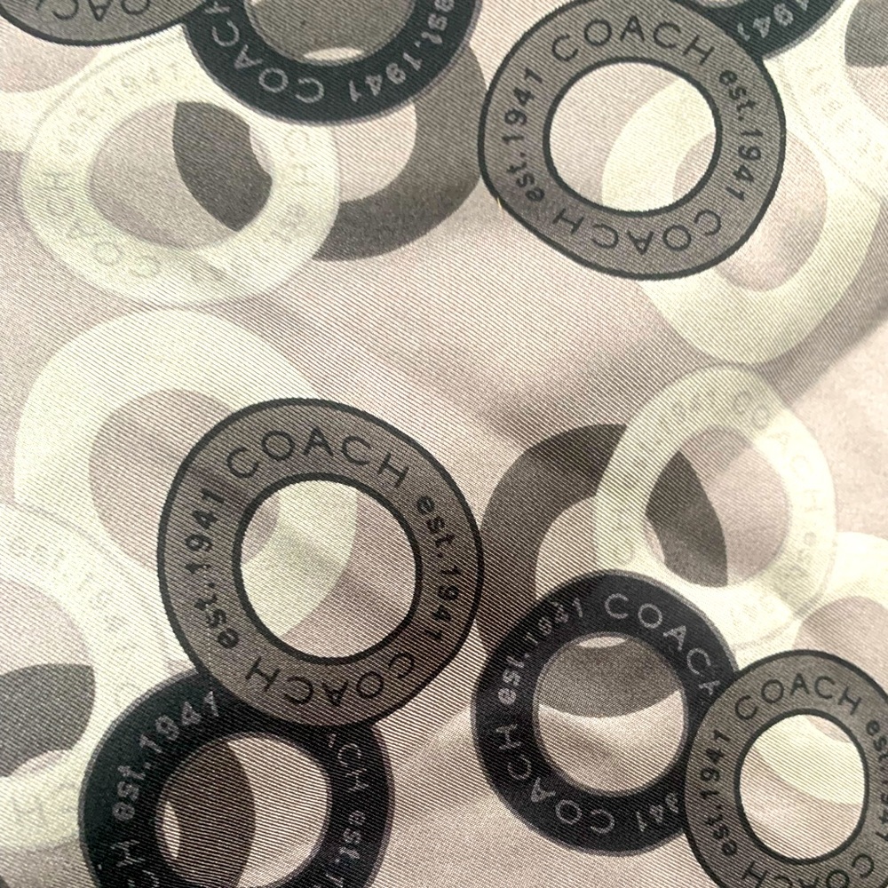 NWT Coach Silk Scarf
